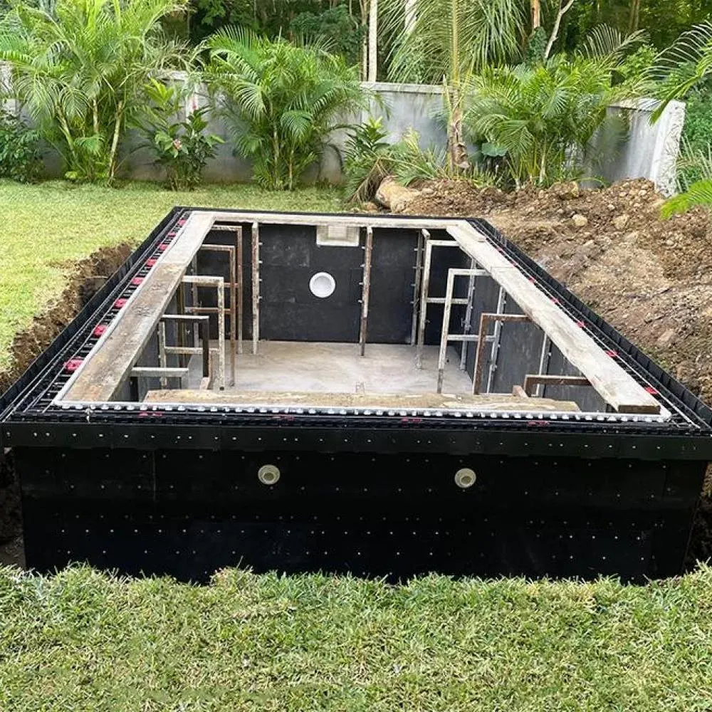 construction piscine près de Sainte-Féréole